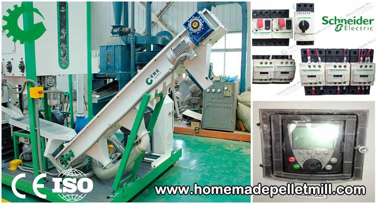 auxiliary equipments of multifunctional biomass pellet mill plant