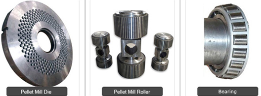 die and rollers of plastic pellet mill