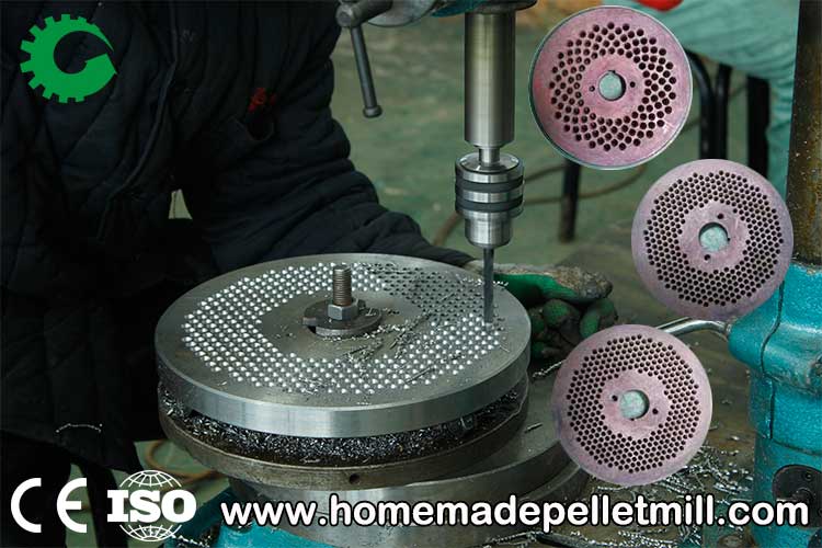 different hole size of the pellet mill die