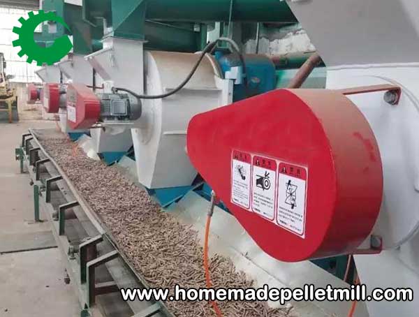 The production of biomass pellet fuel